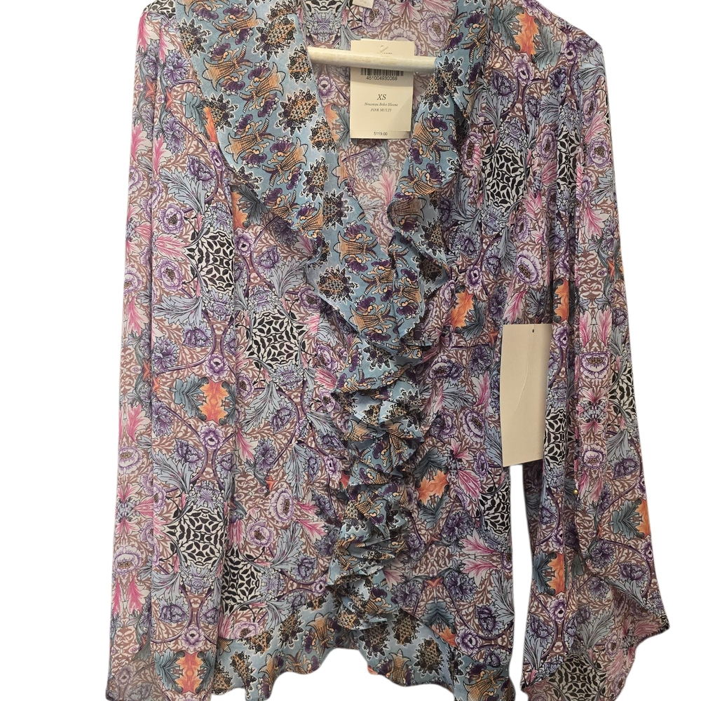 Boston Proper Nouveau Boho Flare Sleeve Blouse New with Tags RN# 58142
